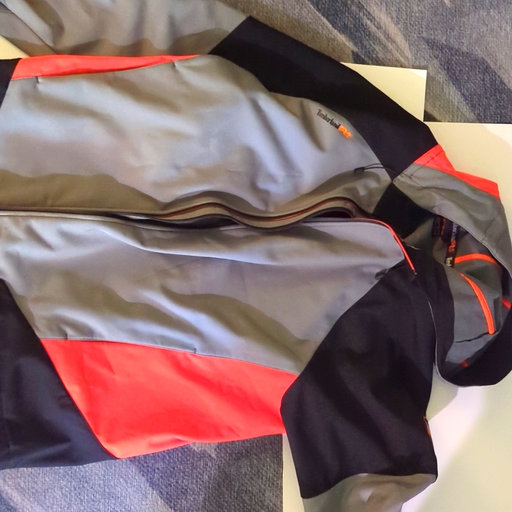 Men's timberland pro all weather jacket in grey, black, orange size 5XL